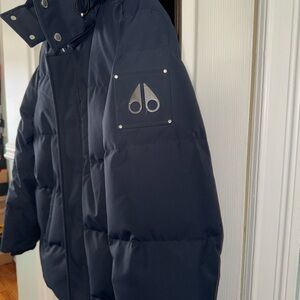 Moose Knuckles Dark Blue Puffer Jacket